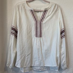 Loft Cream Boho Blouse